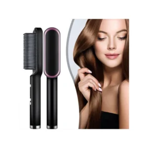 2 in 1 Hair Straightener Brush And Styling Comb