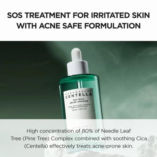 SKIN1004 Madagascar Centella Tea-Trica Relief Ampoule – 100ml - Image 2