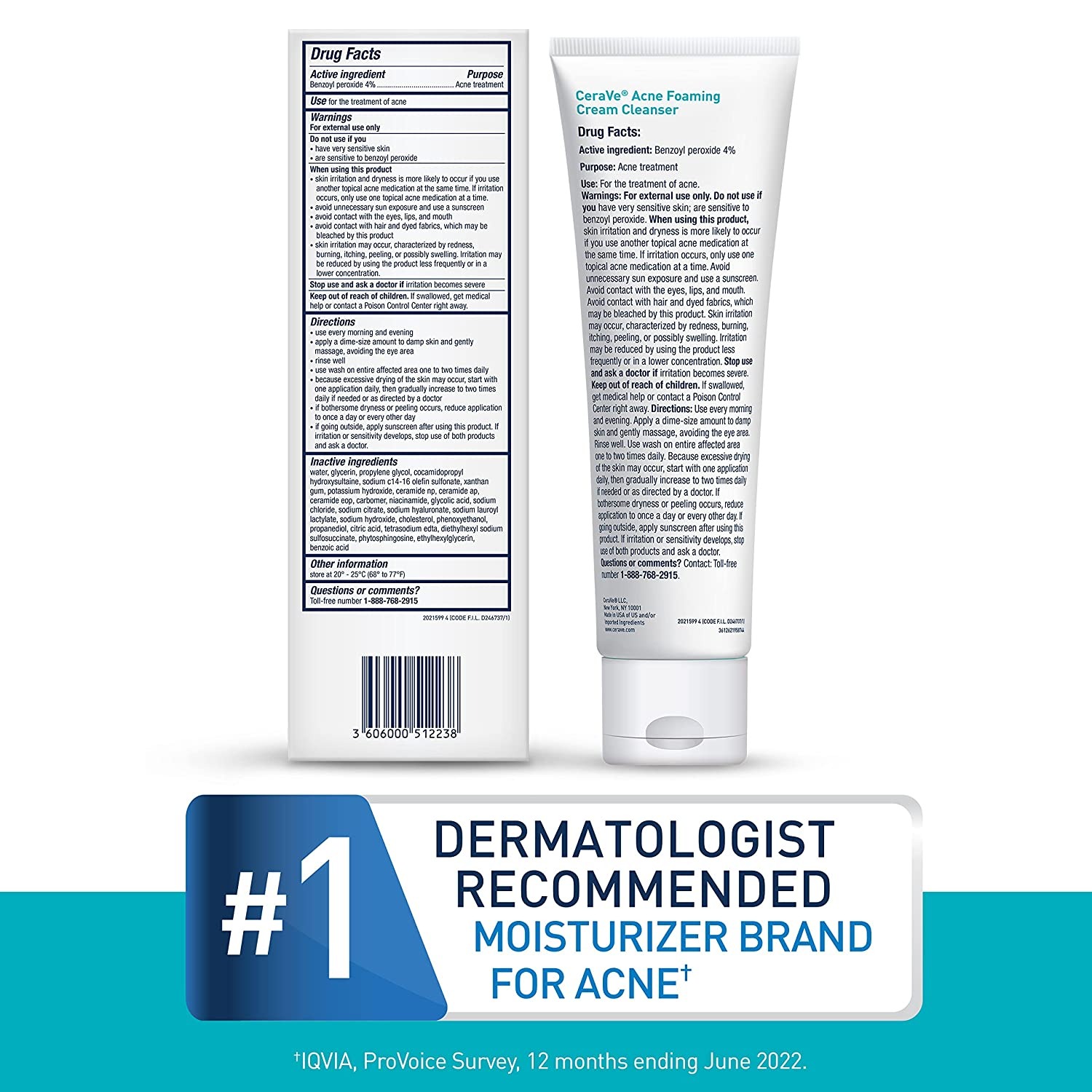 CeraVe Acne Foaming Cleanser - 150 ml - Image 2